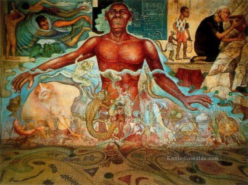 Diego Rivera Werke - Figur symbolisiert das afrikanische Rennen 1951 Diego Rivera